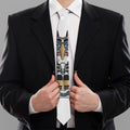 Native American Eagle Totem Print Necktie