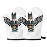 Native American Eagle Totem Print Oven Mitts
