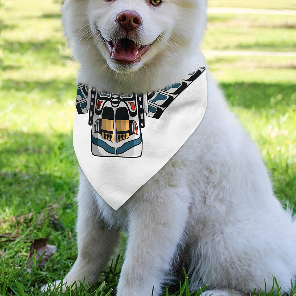 Native American Eagle Totem Print Over The Collar Dog Bandana