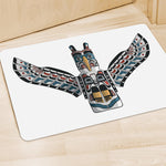 Native American Eagle Totem Print Polyester Doormat