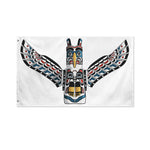 Native American Eagle Totem Print Polyester Flag