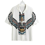 Native American Eagle Totem Print Rayon Hawaiian Shirt