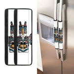 Native American Eagle Totem Print Refrigerator Handle Covers