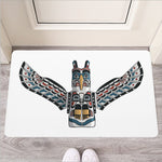 Native American Eagle Totem Print Rubber Doormat