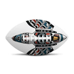 Native American Eagle Totem Print Rugby Ball