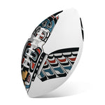 Native American Eagle Totem Print Rugby Ball