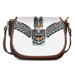Native American Eagle Totem Print Saddle Bag