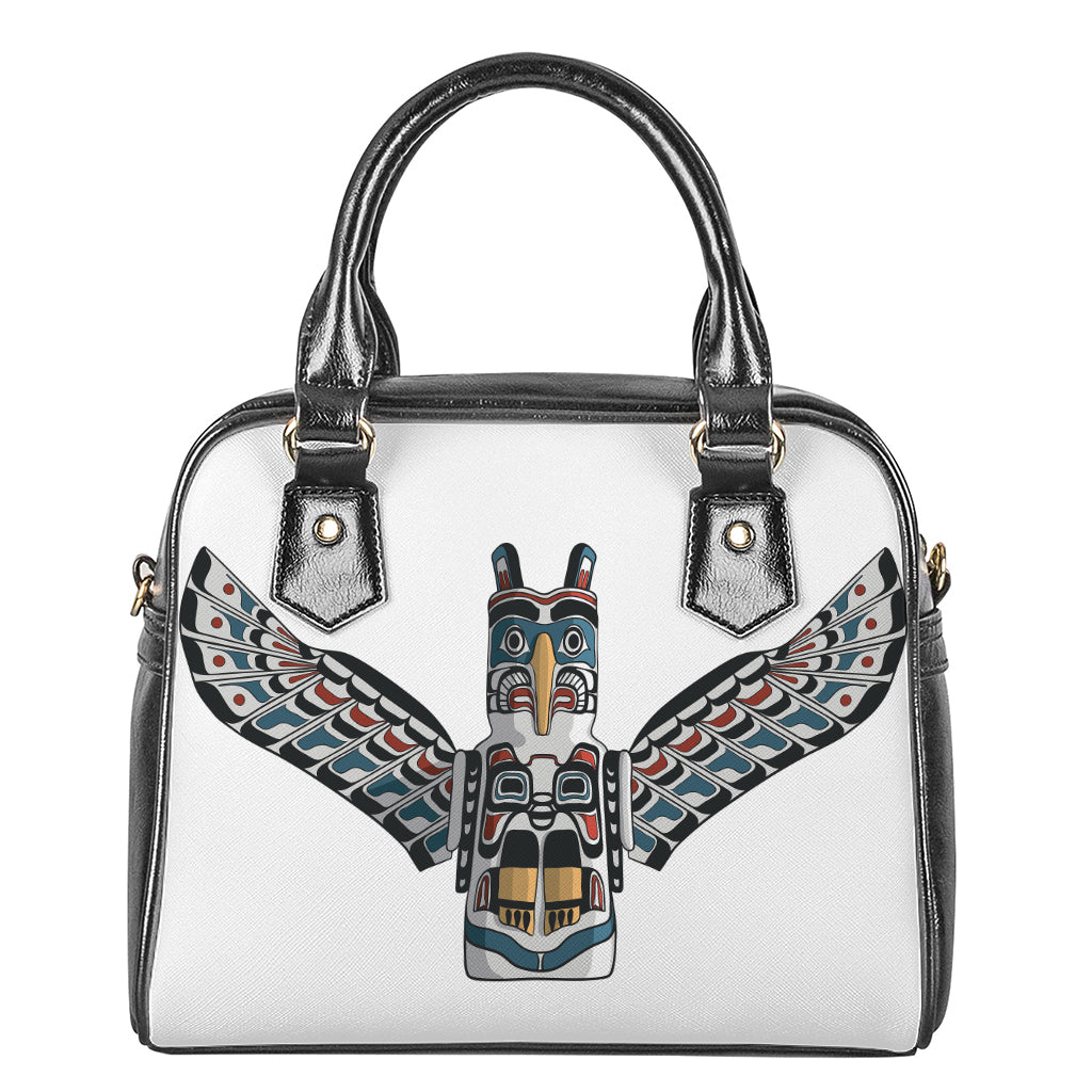 Native American Eagle Totem Print Shoulder Handbag