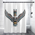 Native American Eagle Totem Print Shower Curtain