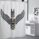 Native American Eagle Totem Print Shower Curtain