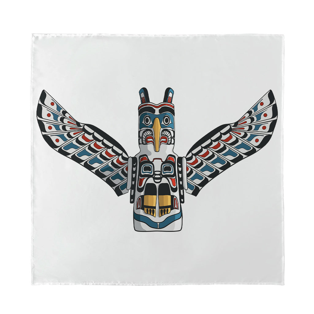Native American Eagle Totem Print Silk Bandana