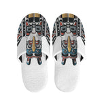 Native American Eagle Totem Print Slippers