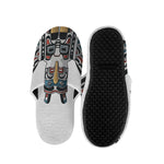 Native American Eagle Totem Print Slippers