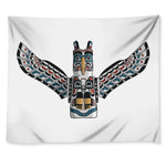 Native American Eagle Totem Print Tapestry