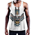Native American Eagle Totem Print Men's Workout Tank Top