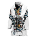 Native American Eagle Totem Print Women's Bathrobe