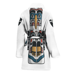 Native American Eagle Totem Print Women's Bathrobe