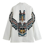 Native American Eagle Totem Print Women's Blazer