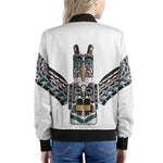 Native American Eagle Totem Print Women's Bomber Jacket