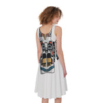 Native American Eagle Totem Print Women's Sleeveless Dress