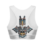 Native American Eagle Totem Print Women's Sports Bra