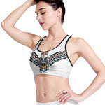 Native American Eagle Totem Print Women's Sports Bra