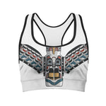 Native American Eagle Totem Print Women's Sports Bra