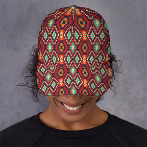 Native American Geometric Pattern Print Baseball Cap