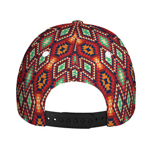 Native American Geometric Pattern Print Baseball Cap