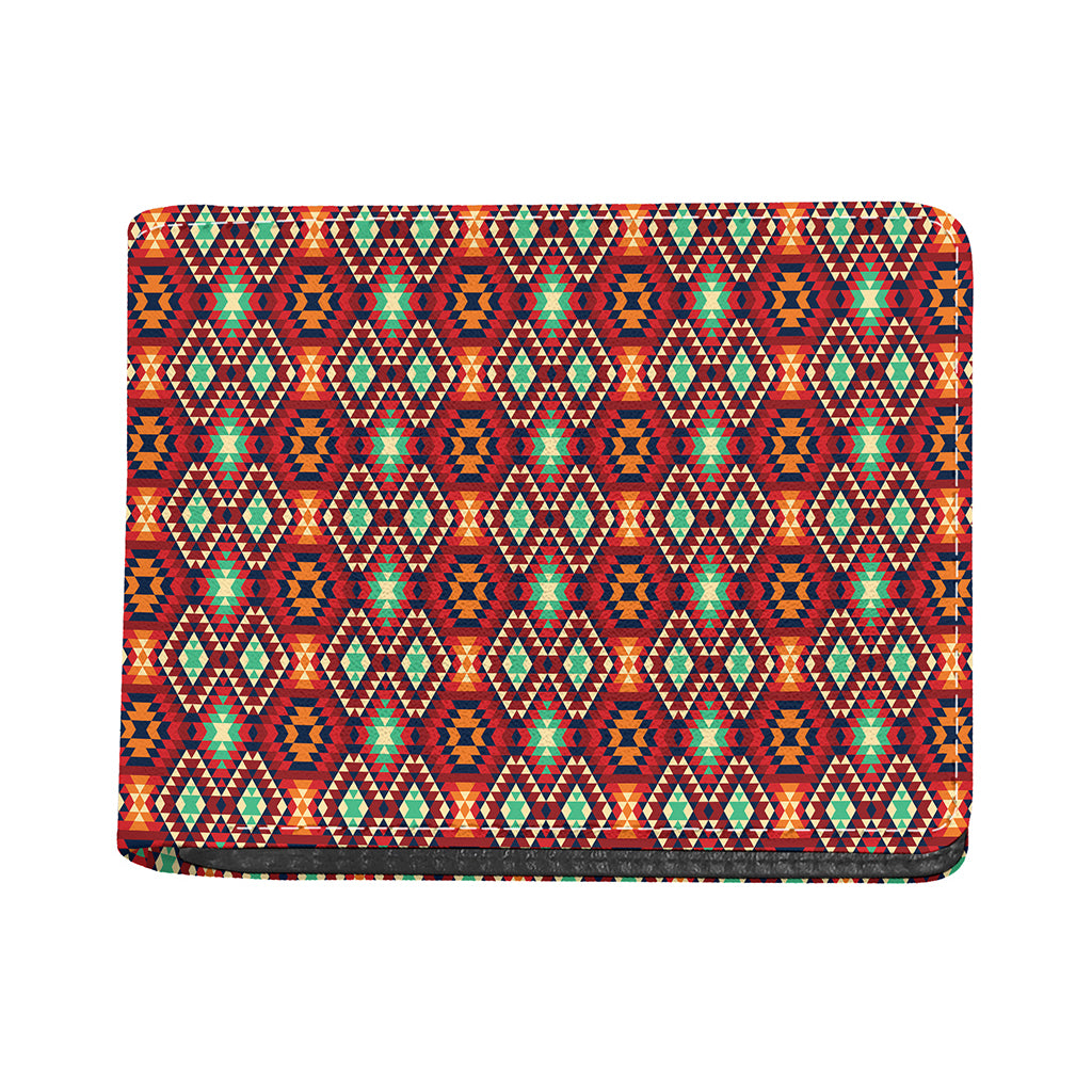 Native American Geometric Pattern Print Bifold Wallet