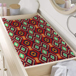 Native American Geometric Pattern Print Changing Pad Cover