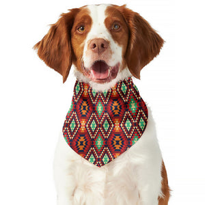 Native American Geometric Pattern Print Dog Bandana