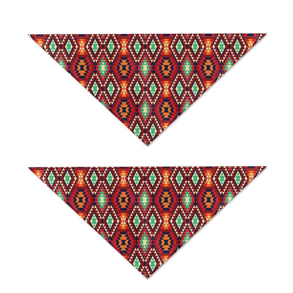 Native American Geometric Pattern Print Dog Bandana