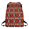 Native American Geometric Pattern Print Drawstring Backpack