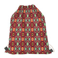 Native American Geometric Pattern Print Drawstring Bag