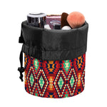 Native American Geometric Pattern Print Drawstring Makeup Bag