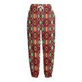 Native American Geometric Pattern Print Fleece Lined Knit Pants