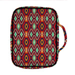 Native American Geometric Pattern Print Front Pocket Bible Bag