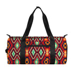 Native American Geometric Pattern Print Gym Bag
