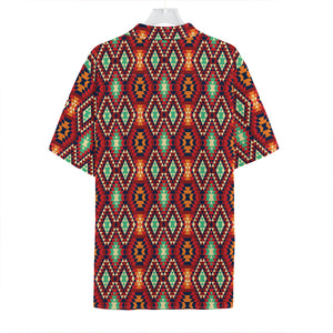 Native American Geometric Pattern Print Hawaiian Shirt