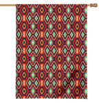 Native American Geometric Pattern Print House Flag