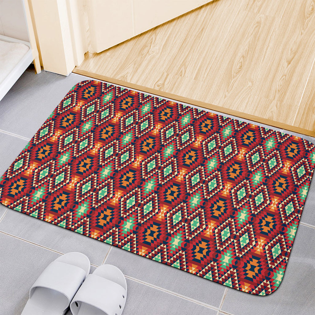 Native American Geometric Pattern Print Indoor Door Mat