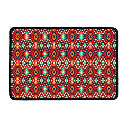 Native American Geometric Pattern Print Kitchen Mat