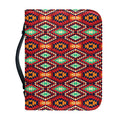 Native American Geometric Pattern Print Leather Bible Cover