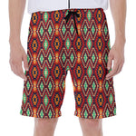 Native American Geometric Pattern Print Men's Beach Shorts