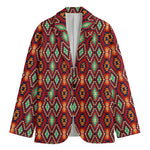 Native American Geometric Pattern Print Men's Blazer