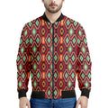 Native American Geometric Pattern Print Men's Bomber Jacket