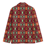 Native American Geometric Pattern Print Men's Cotton Blazer
