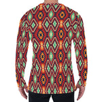 Native American Geometric Pattern Print Men's Long Sleeve T-Shirt