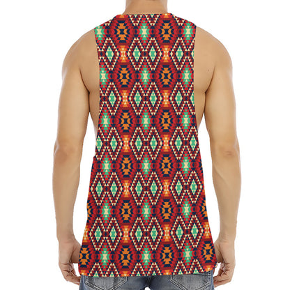 Native American Geometric Pattern Print Men's Muscle Tank Top